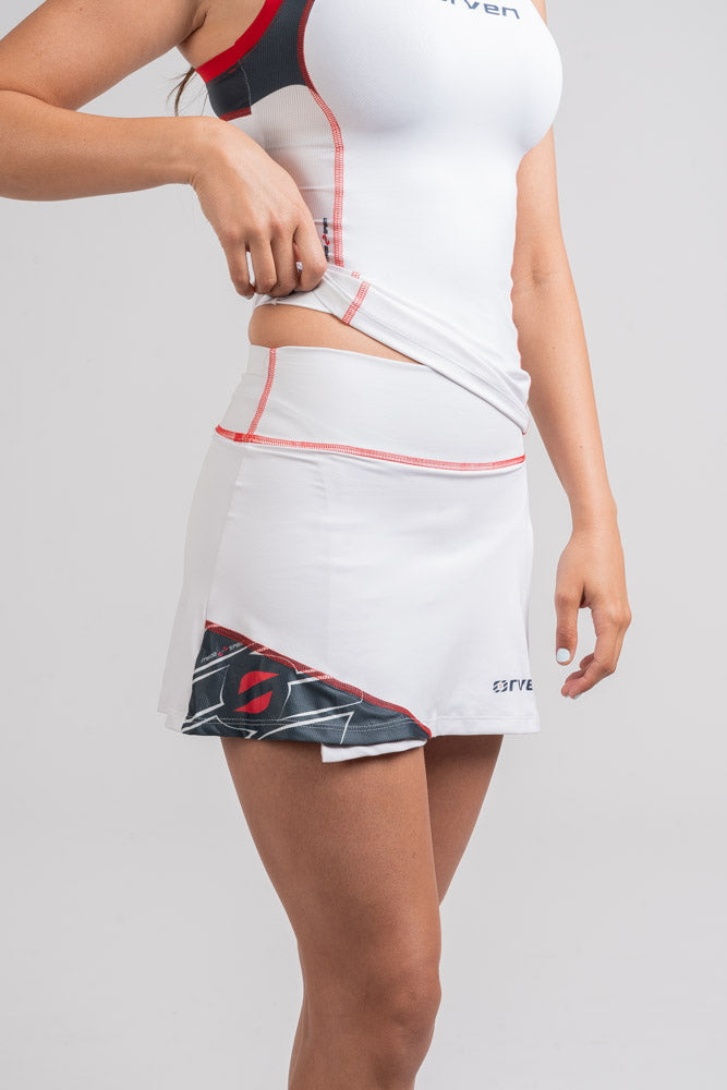 Falda Colección Blanco/ Azul Marino - Orven Sport