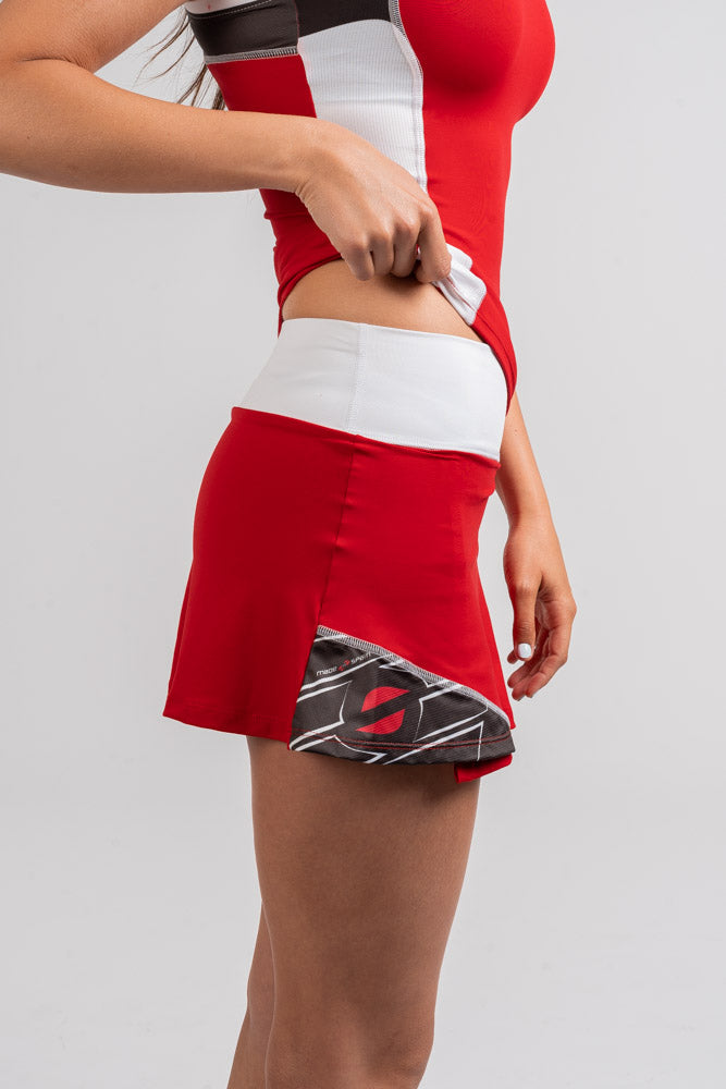 Falda Colección Rojo/ Negro - Orven Sport