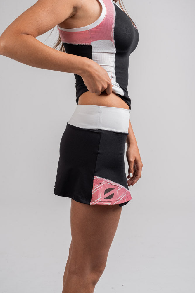 Falda Colección Negro/ Rosa - Orven Sport