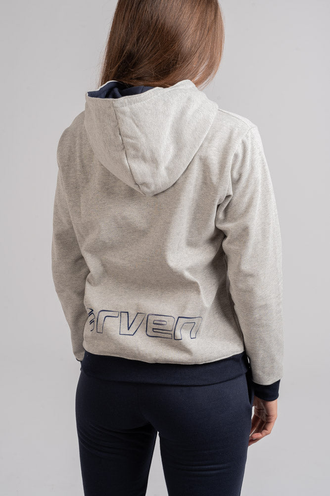 Sudadera con Capucha Player Gris Jaspeado - Orven Sport 