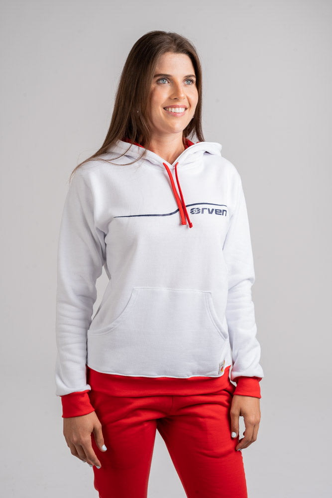 Sudadera Con Capucha Player Blanca - Orven Sport