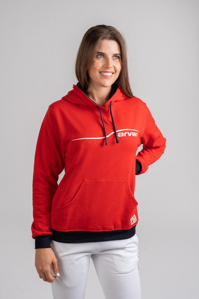 Sudadera con Capucha Player Roja - Orven Sport 