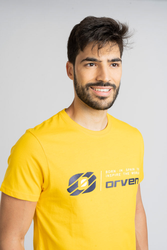 Camiseta de Algodón Amarilla - Orven Sport 