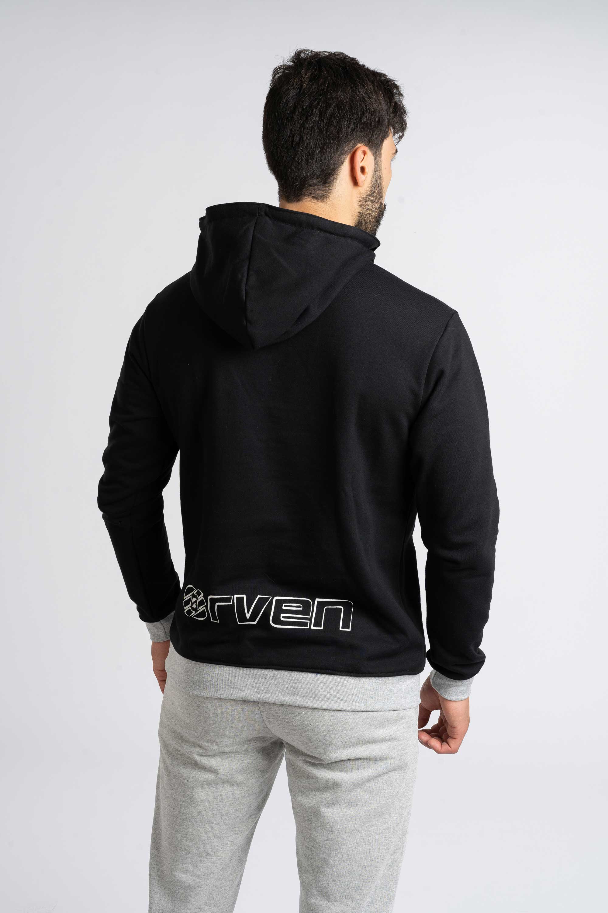 Sudadera con capucha Player Negra - Orven Sport 