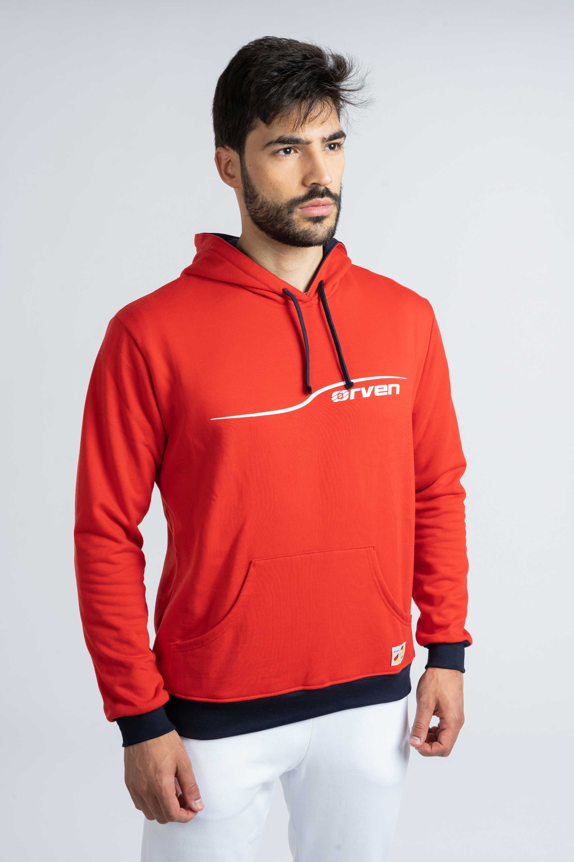 Sudadera con Capucha Player Roja - Orven Sport 