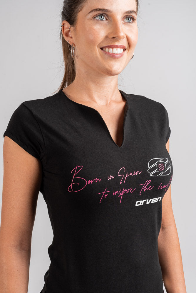 Camiseta de Algodón Negra - Orven Sport 