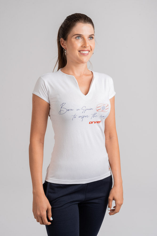 Camiseta de Algodón Blanca - Orven Sport 