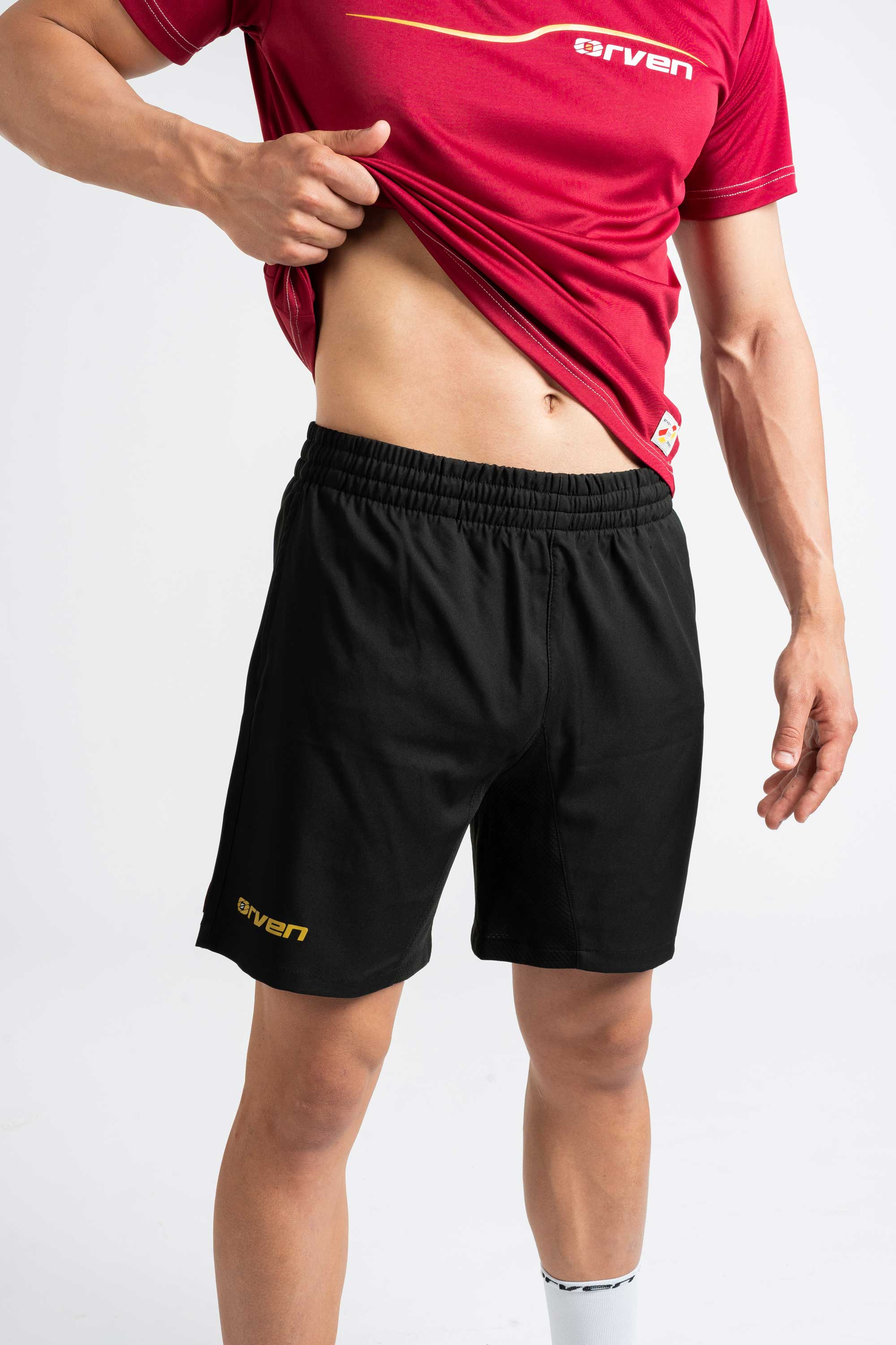 Pantalón Player Negro/ Amarillo - Orven Sport 