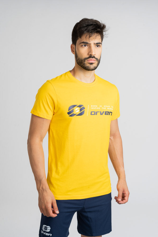 Camiseta de Algodón Amarilla - Orven Sport 