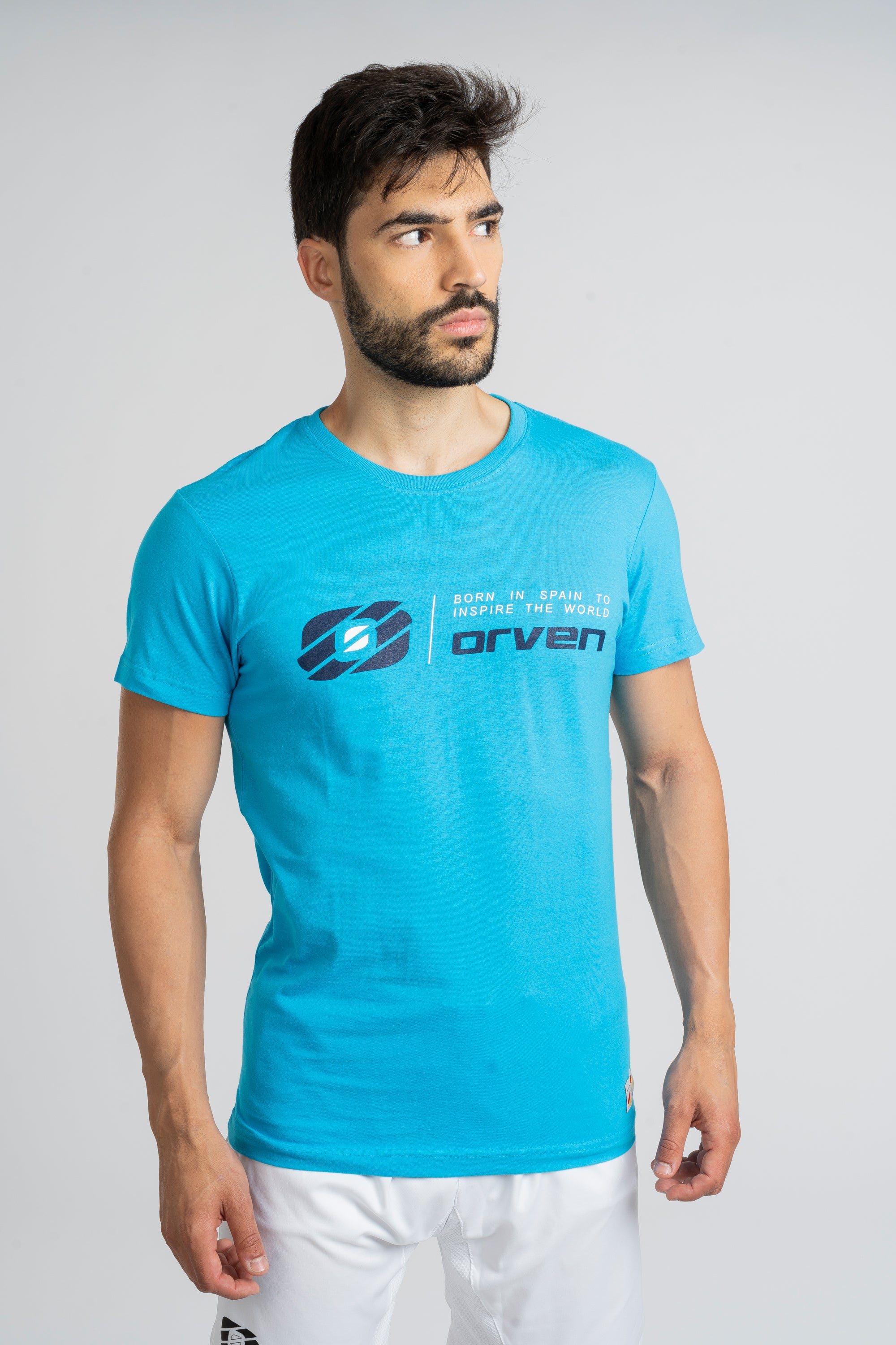 Camiseta de Algodón Turquesa - Orven Sport 