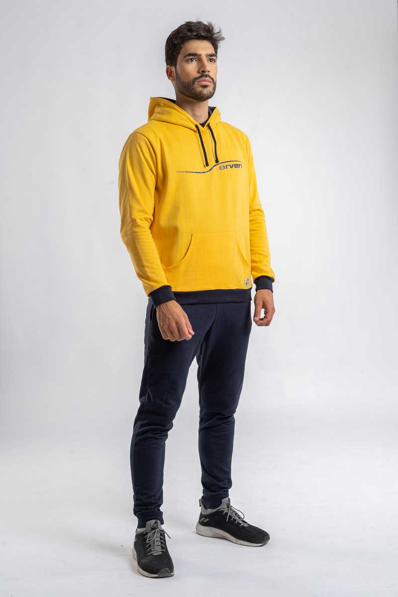 Sudadera con Capucha Player Amarillo - Orven Sport 
