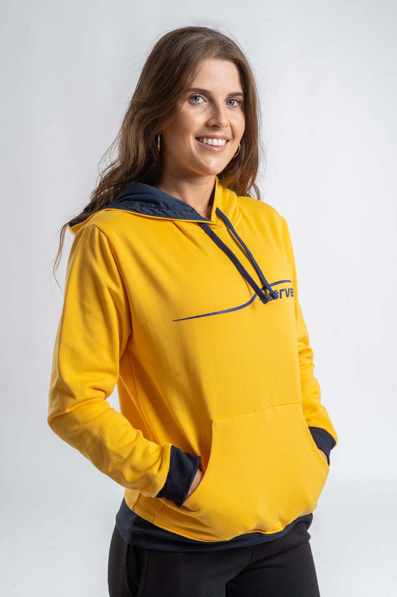 Sudadera con Capucha Player Amarilla - Orven Sport 